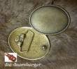 Buckle blank Rope oval, messing
