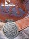 Buckle Koppel Knote glatt rund, vermessingt